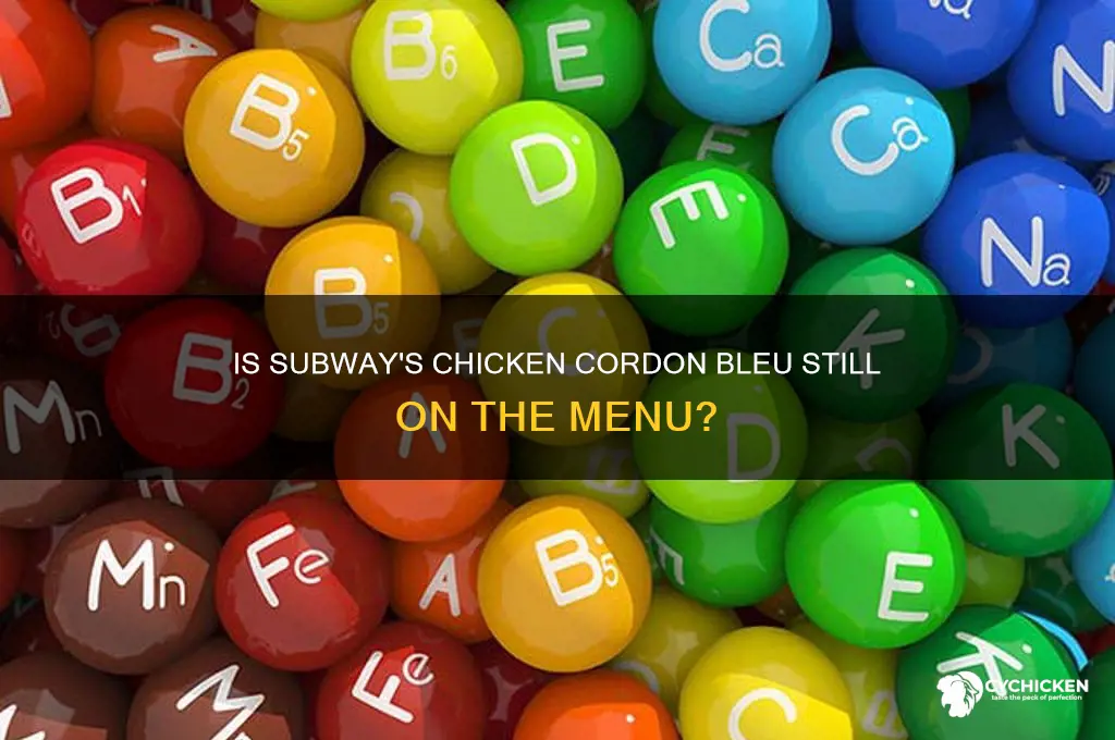 does subway still have the chicken cordon bleu