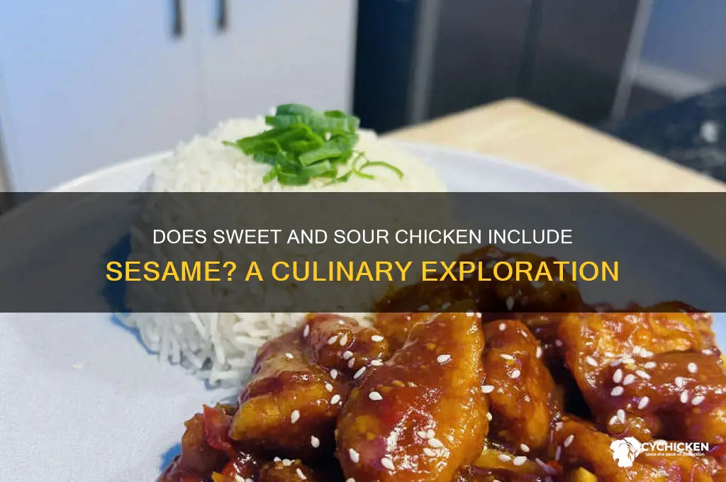 does sweet and sour chicken have sesame