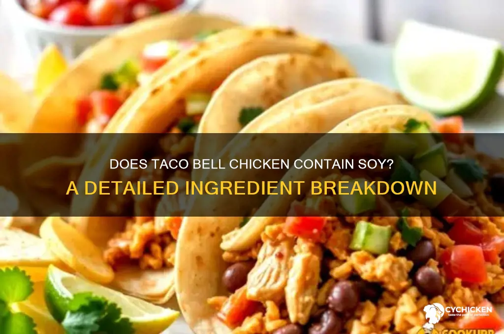 does taco bell chicken have soy in it