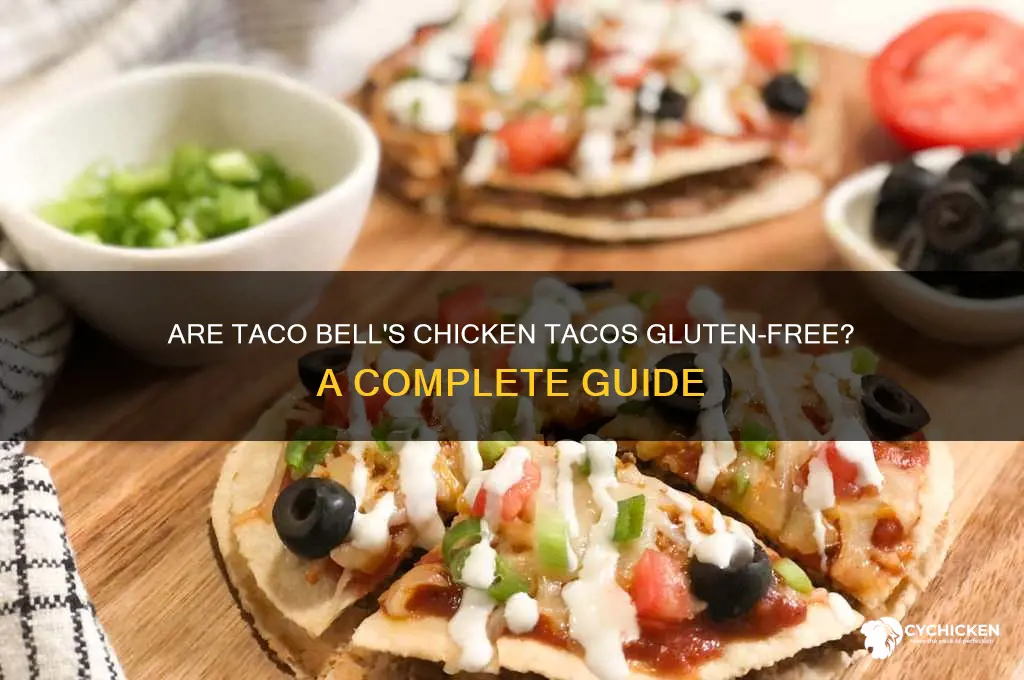 does taco bell chicken tacos gluten free