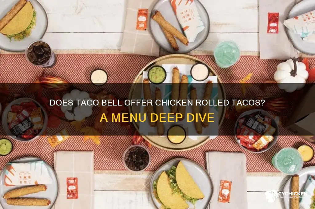 does taco bell have chicken rolled tacos