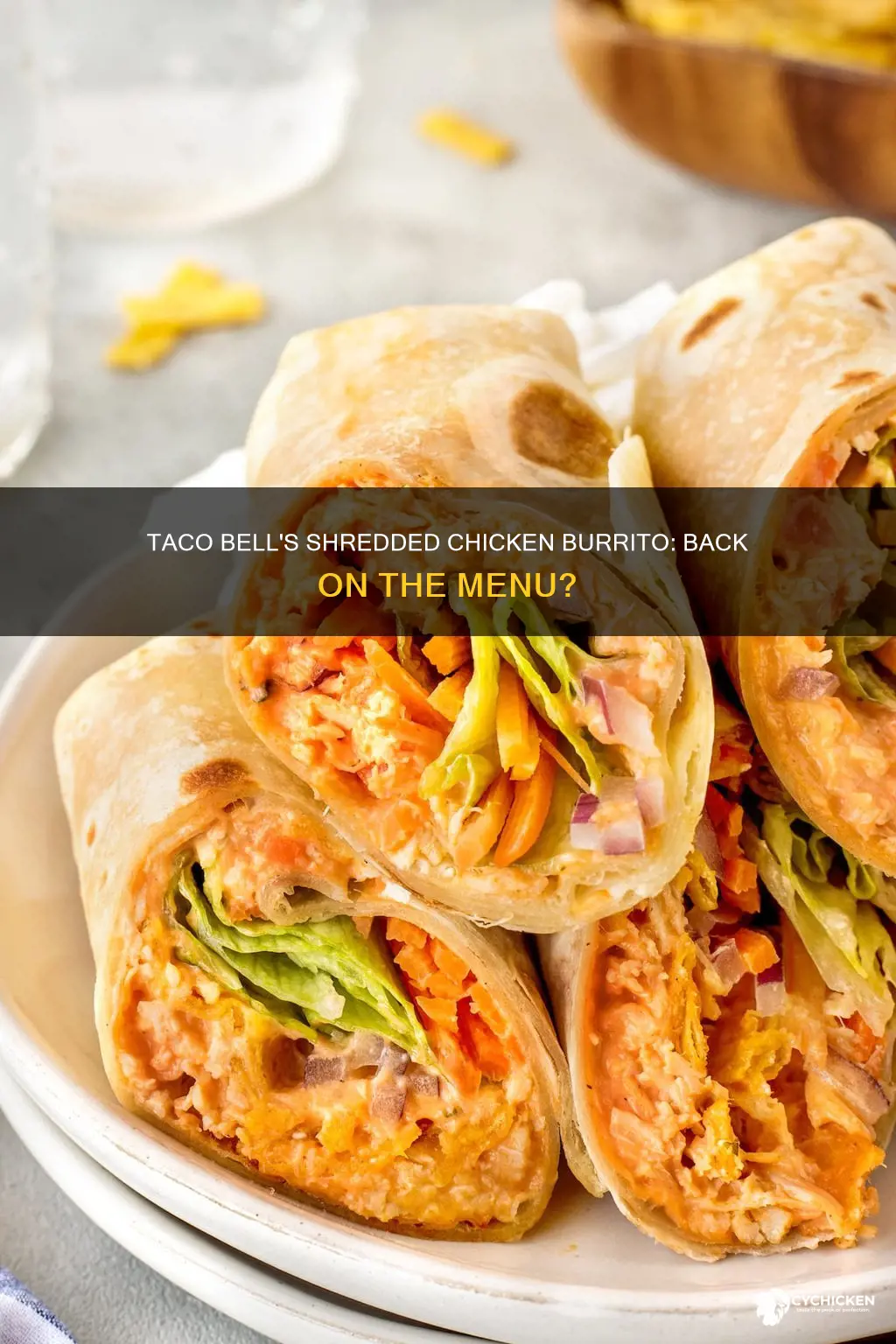 does taco bell still have the shredded chicken burrito