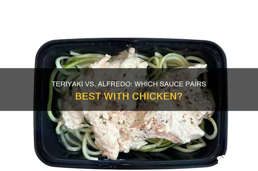 does teriyaki and alfredo go with chicken