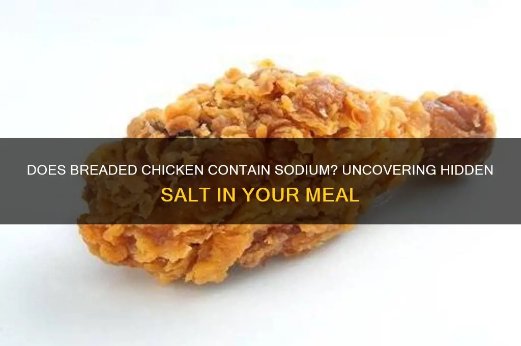 does the bread on chicken have sodium