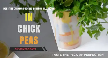 Canning Process: Lectin-Free Chickpeas, Is It Possible?
