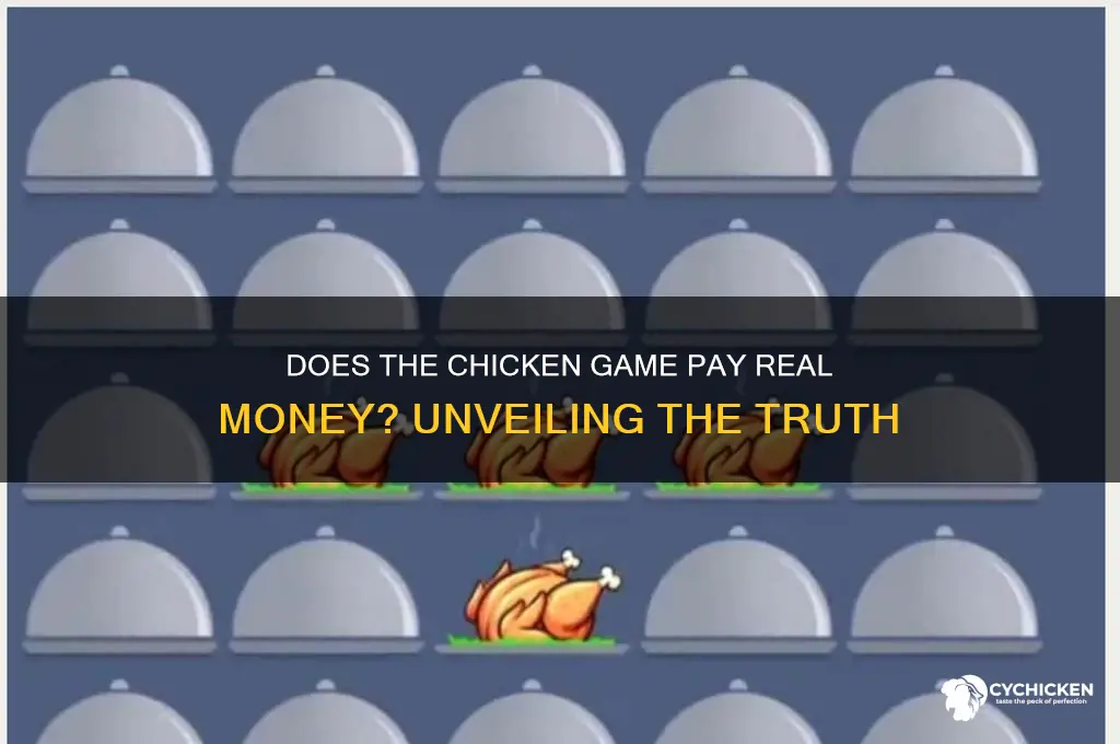 does the chicken game pay real money