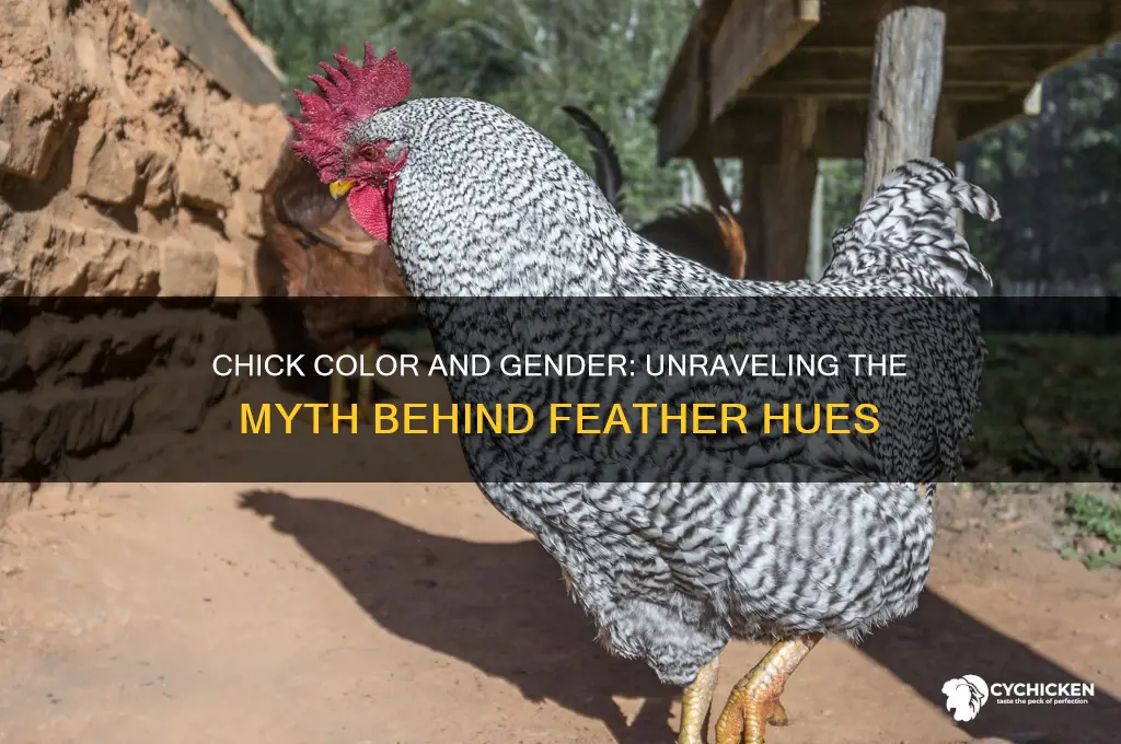 does the color of chicks indicate their gender