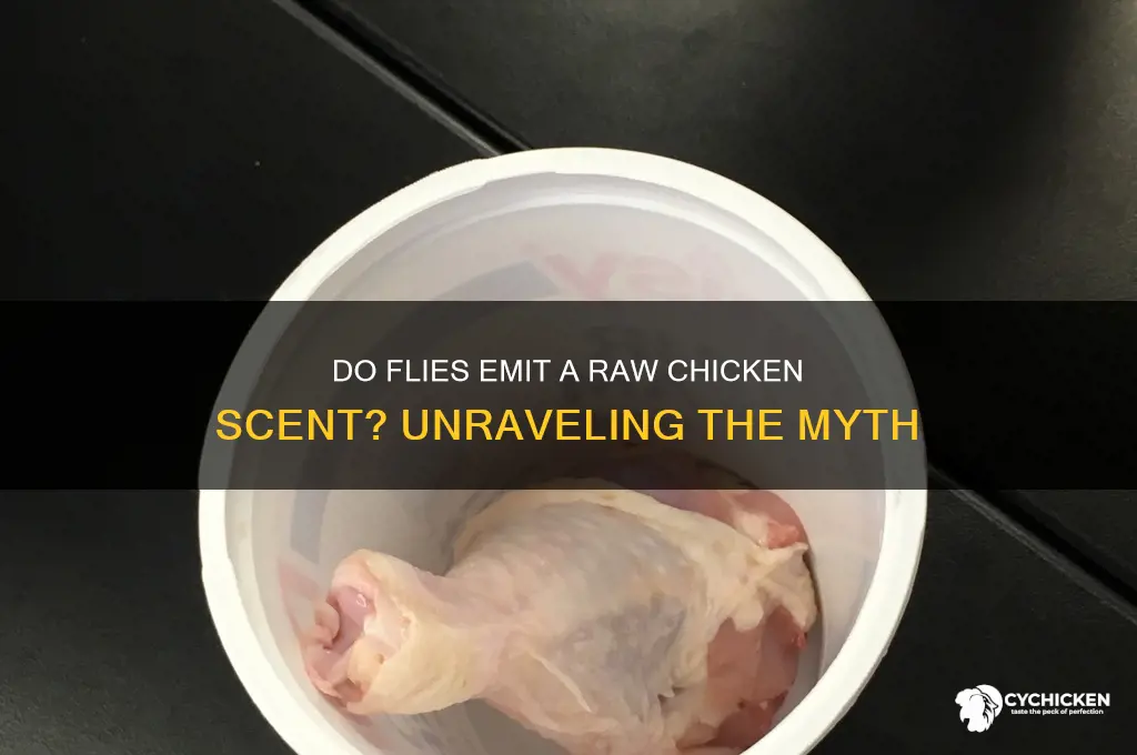 does the fly have a raw chicken scend