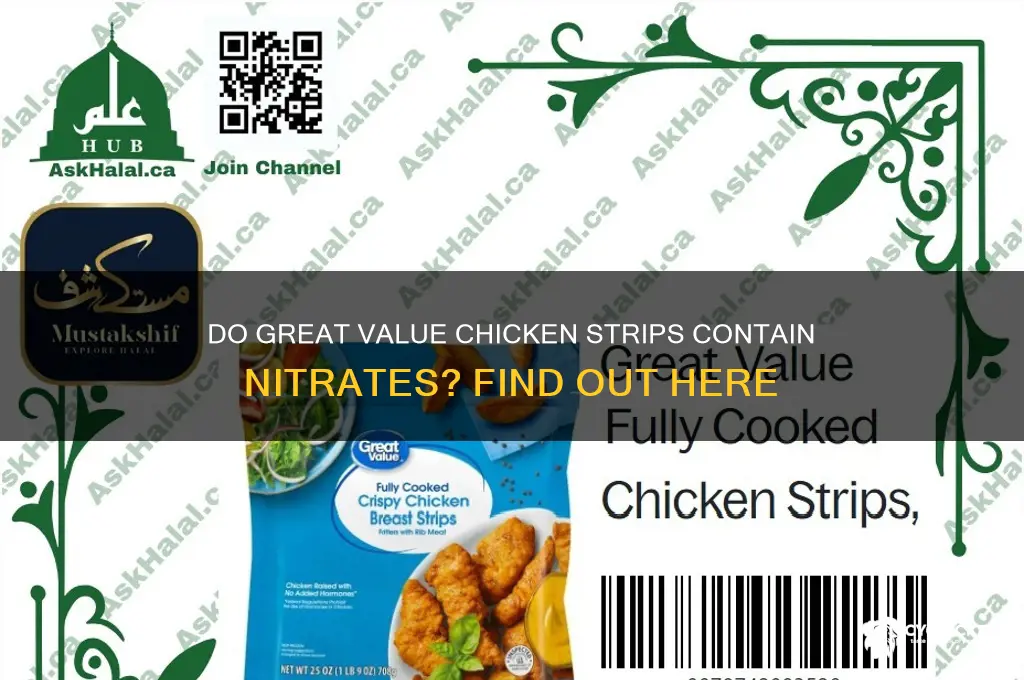 does the great value chicken strips have nitrates