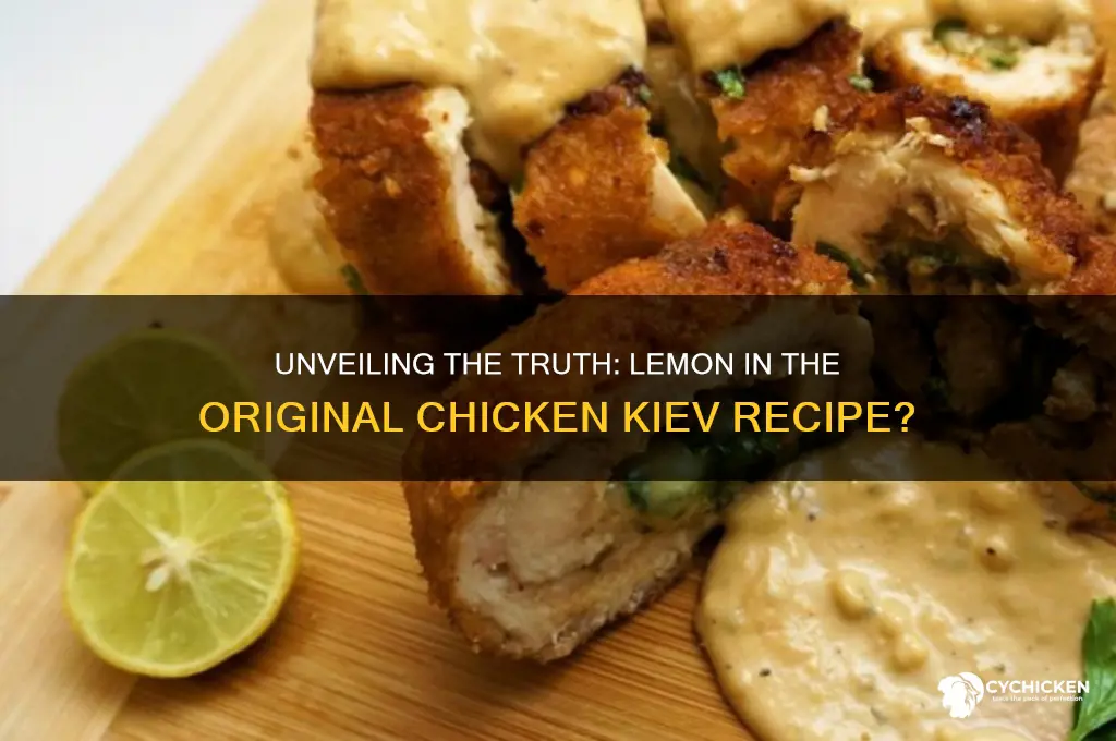 does the original chicken keiv recipe have lemon