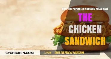 Popeyes Concord Mills: Does Their Menu Include the Famous Chicken Sandwich?