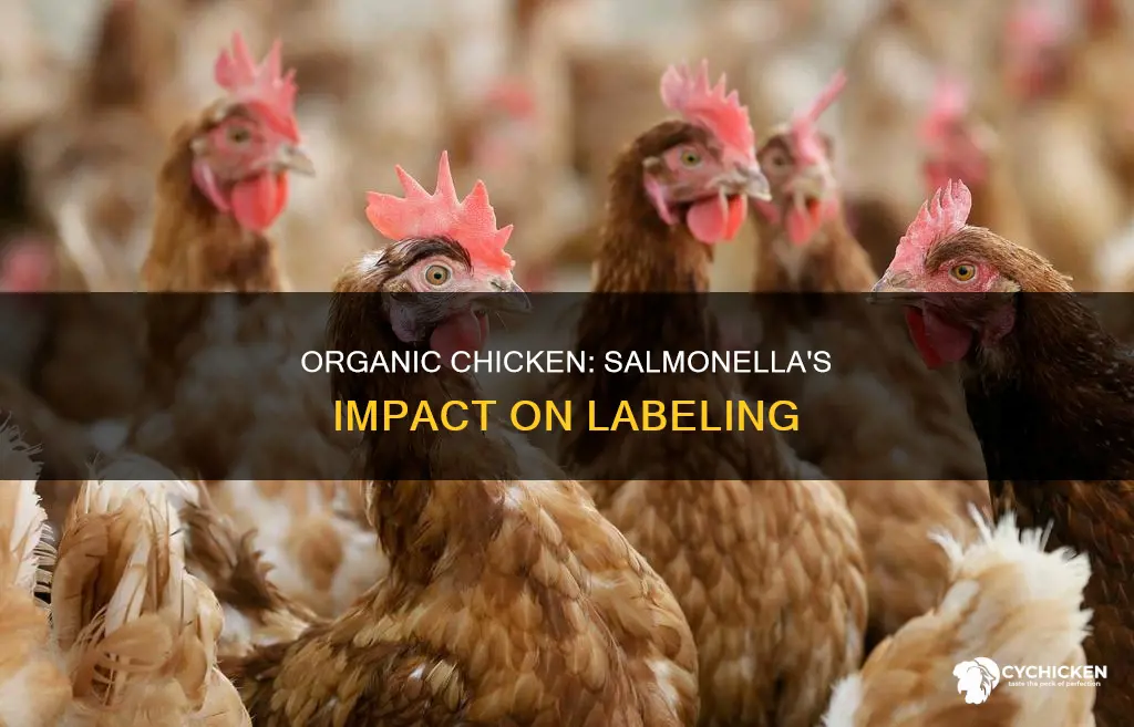 does the presence of salmonella prevent labeling chicken as organic