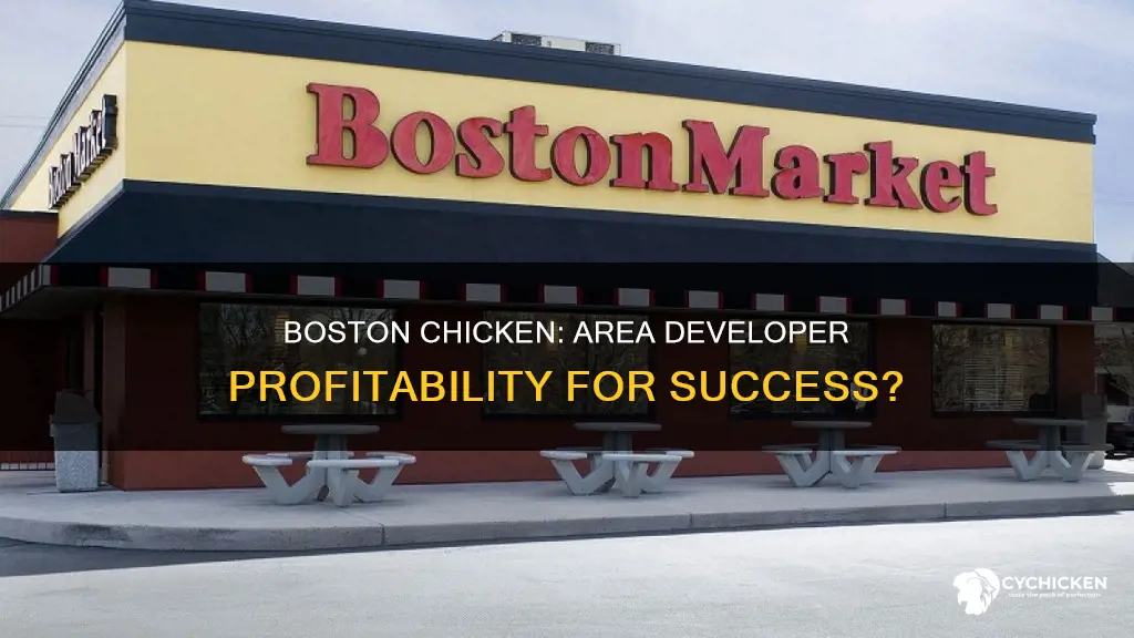 does the profitbility of area developers matter to boston chicken