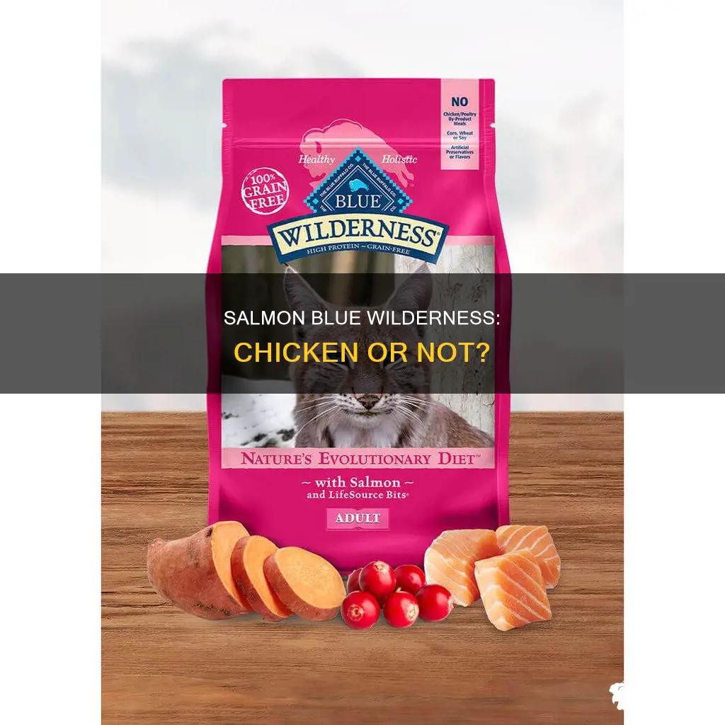 does the salmon blue wilderness have chicken in it