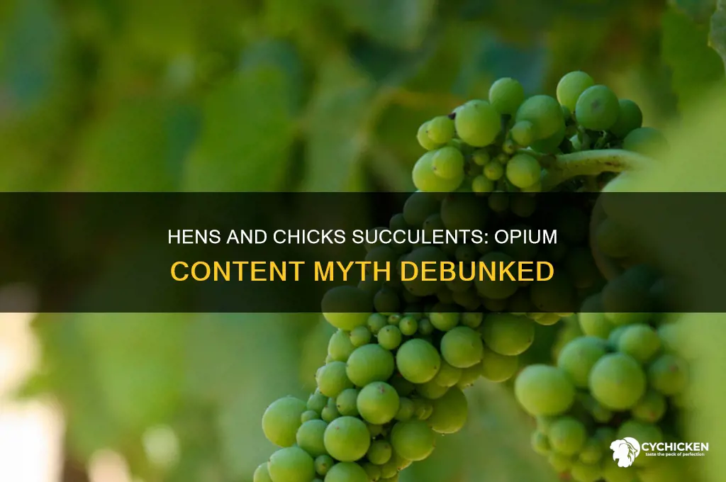 does the succulent hens and chicks contain opium