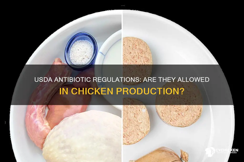 does the usda allow antibiotics in chicken