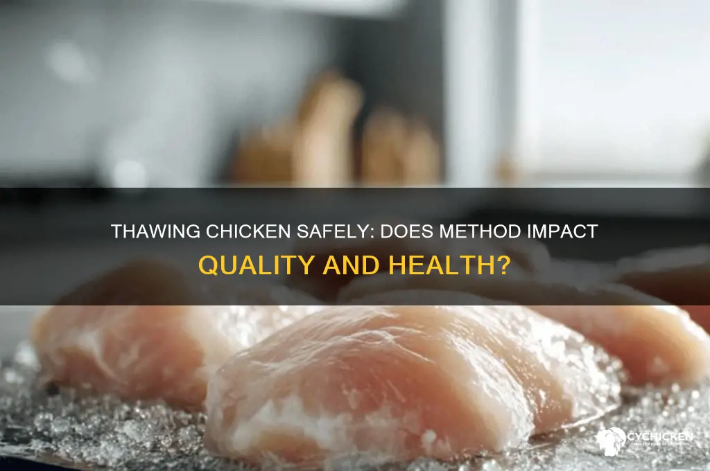 does the way you thaw chicken matter