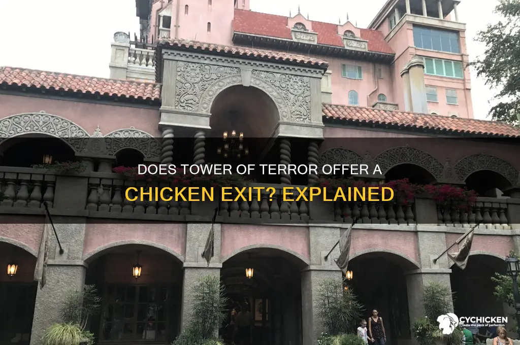 does tower of terror have a chicken exit