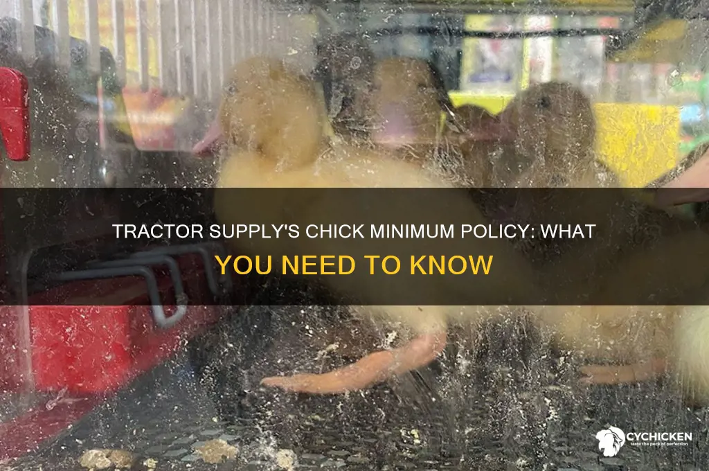 does tractor supply have a chick minimum