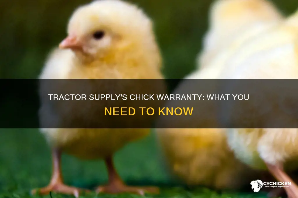 does tractor supply have a warranty on chicks