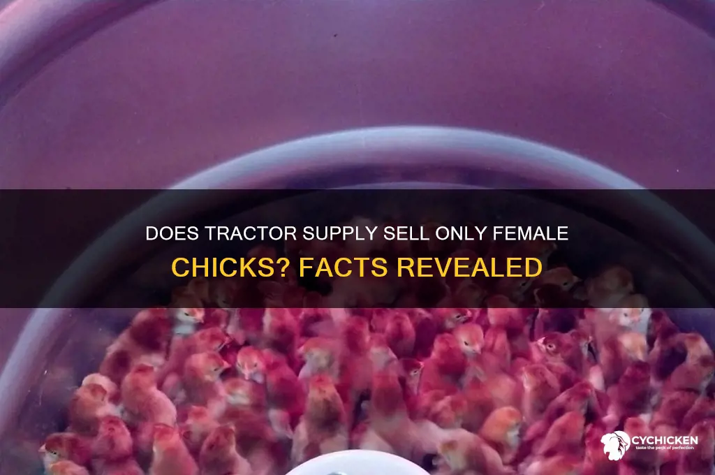 does tractor supply only sell female chicks