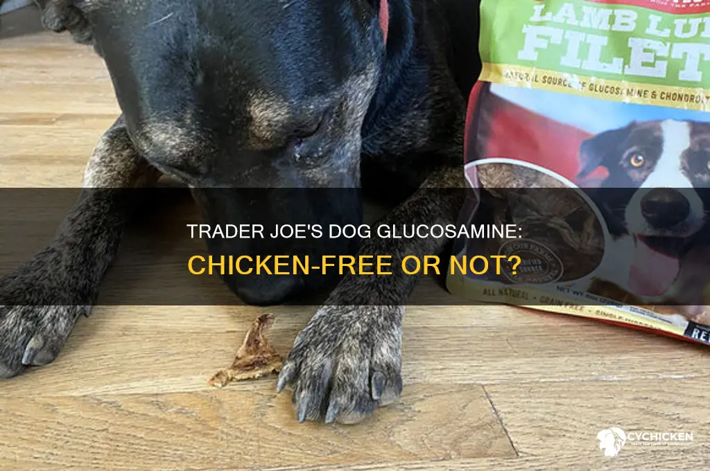 does trader joe dog glucosomine have chicken