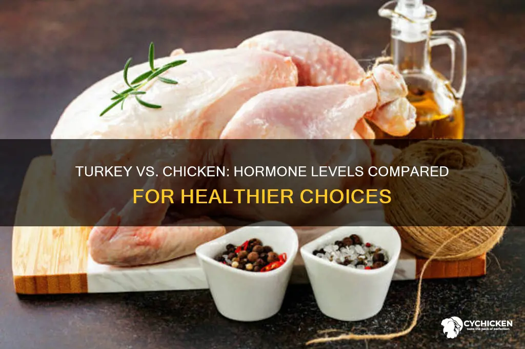 does turkey have less hormones than chicken