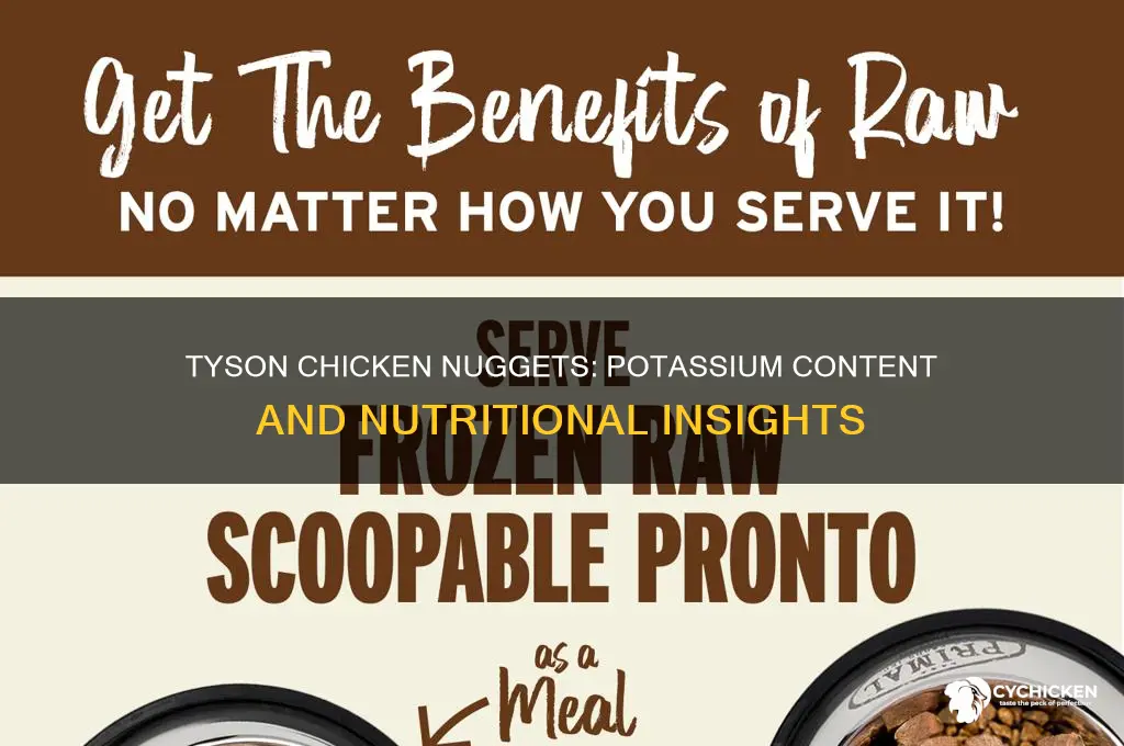 does tyson chicken nuggets have potassium