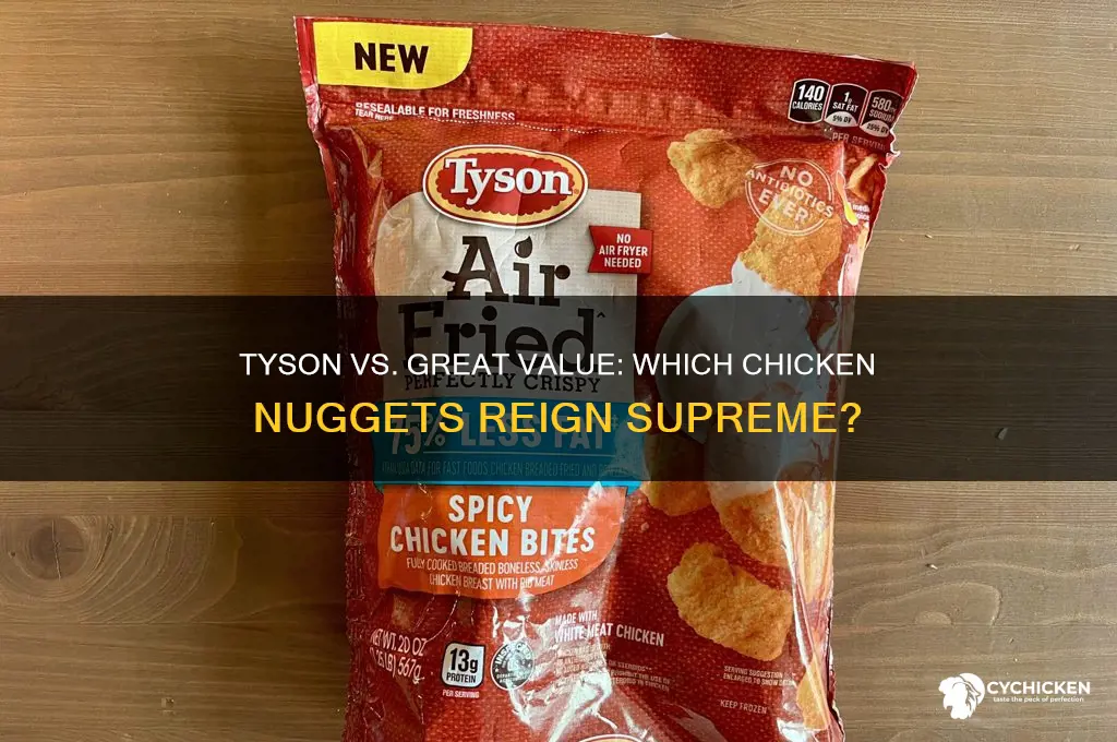 does tyson make great value chicken nuggets