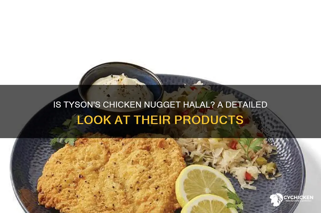 does tyson sell halal chicken nugget