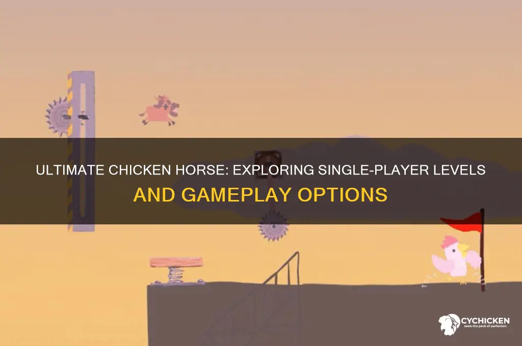 does ultimate chicken horse have sinlge player levels