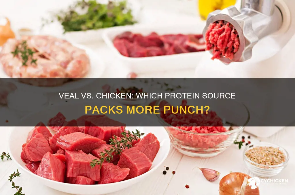 does veal have more protein than chicken