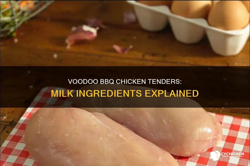 does voodoo barbecue chicken tenders contain milk