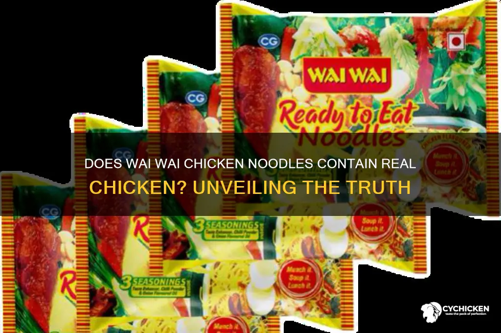 does wai wai chicken noodles have chicken