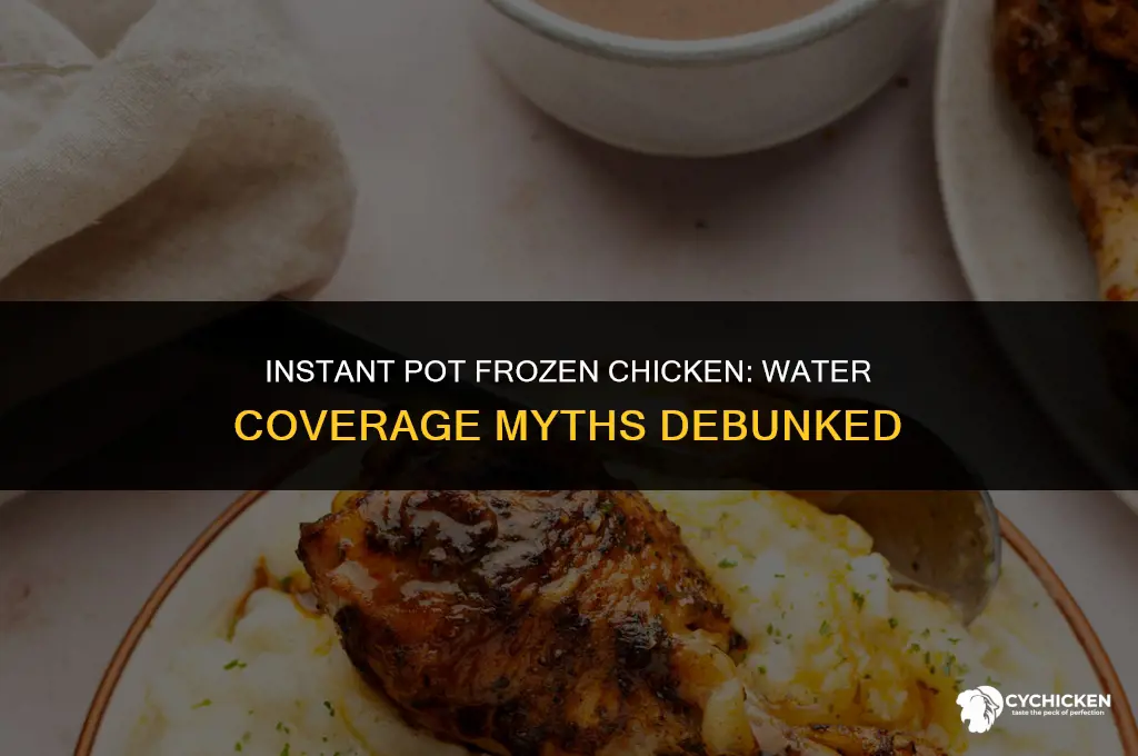 does water have to cover frozen chicken in instant pot