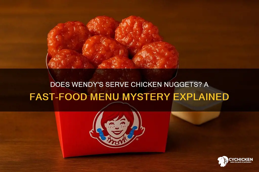 does wendy have chicken nuggets