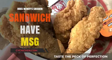 Does Wendy's Chicken Sandwich Contain MSG? Uncovering the Ingredients