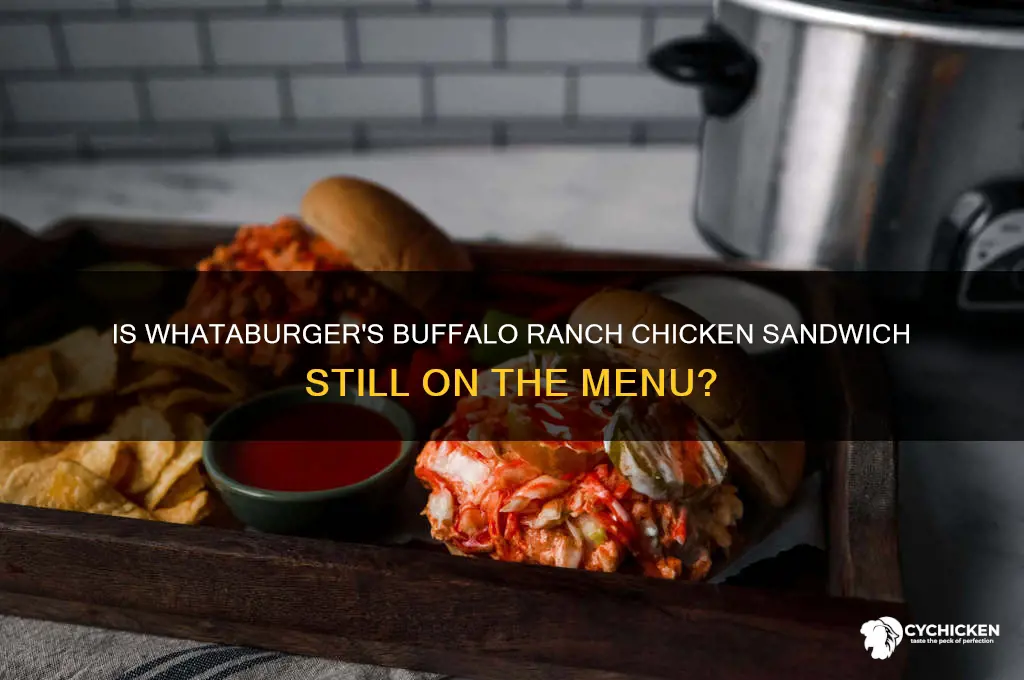 does whataburger still have the buffalo ranch chicken sandwich