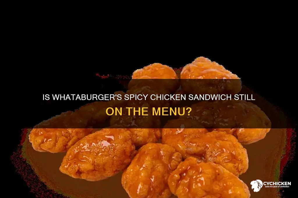 does whataburger still have the spicy chicken sandwich