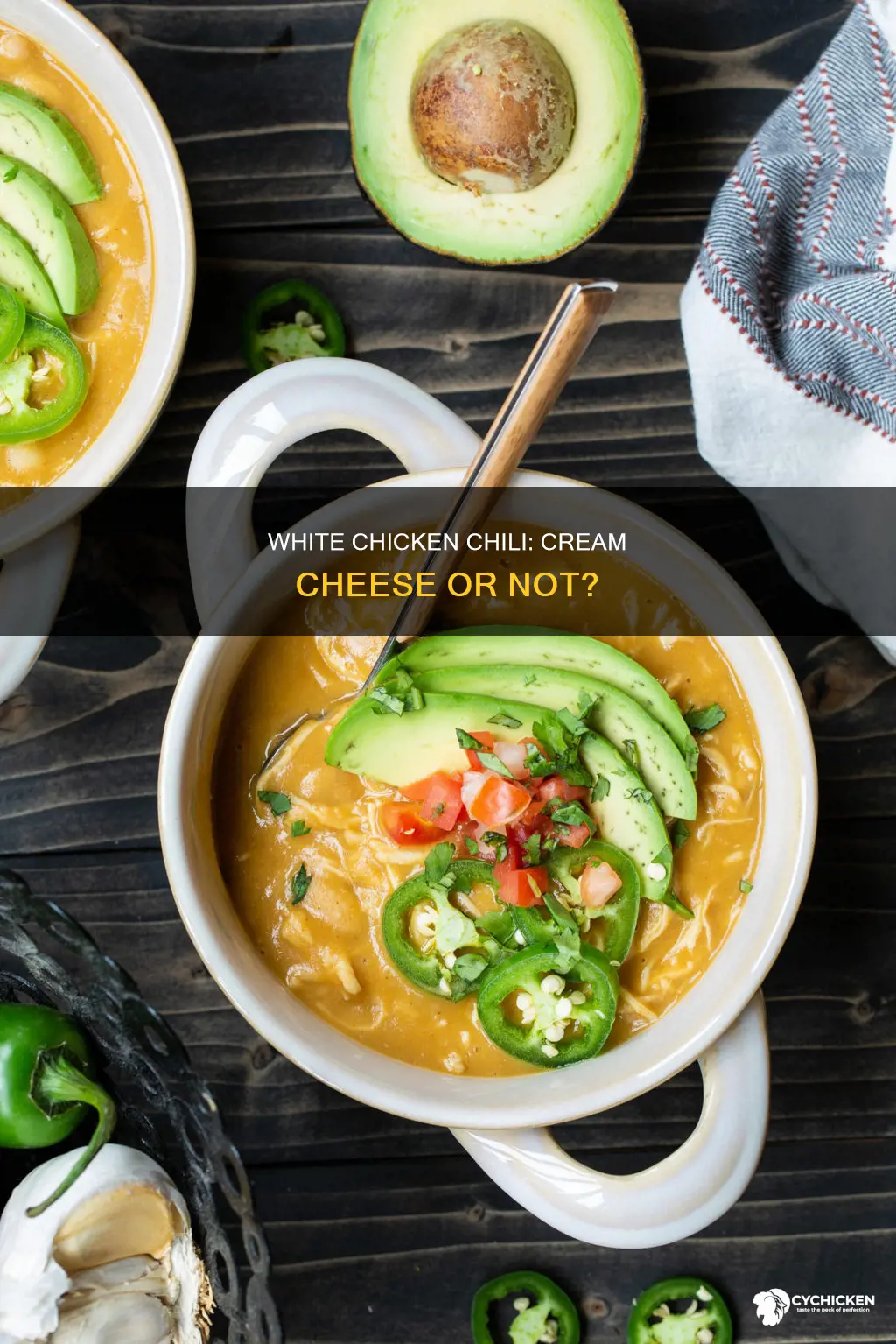 does white chicken chili have cream cheese in it