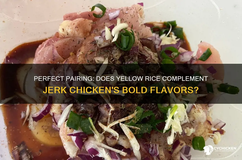 does yellow rice go with jerk chicken