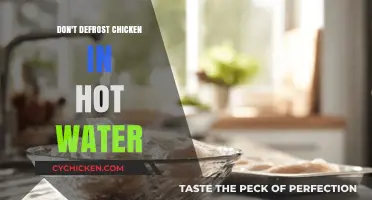 Avoid Hot Water Defrosting: Safely Thaw Chicken for Healthy Meals