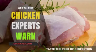 Skip Washing Raw Chicken: Experts Warn of Health Risks
