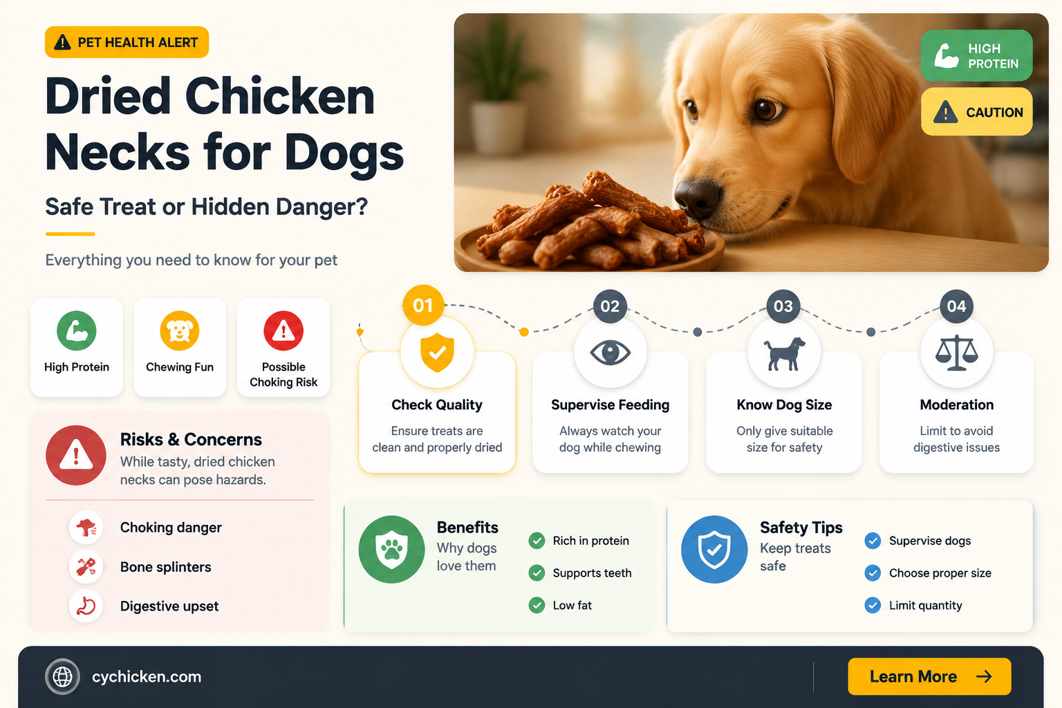 are dried chicken necks ok for dogs