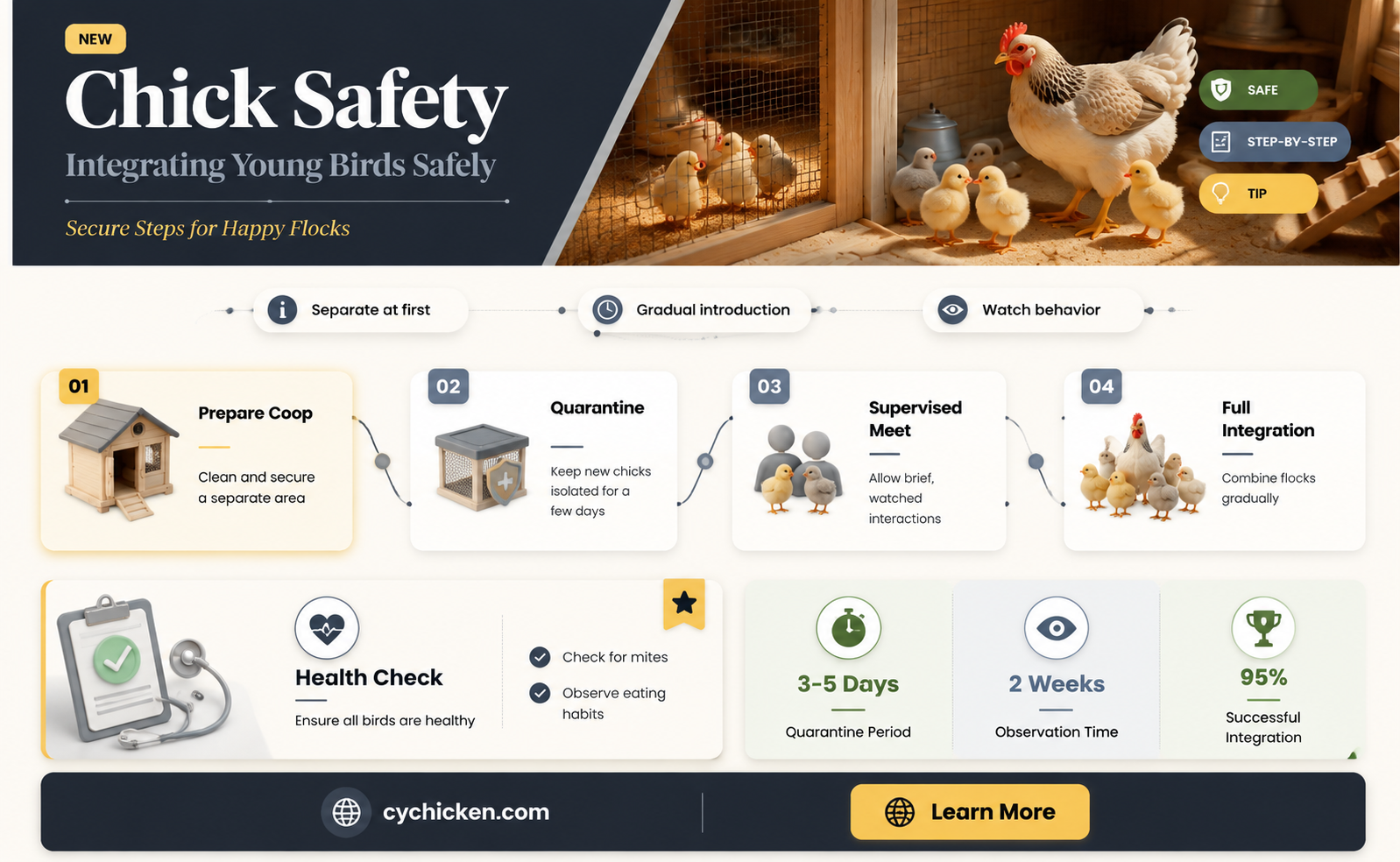 are my chicks safe with the flock