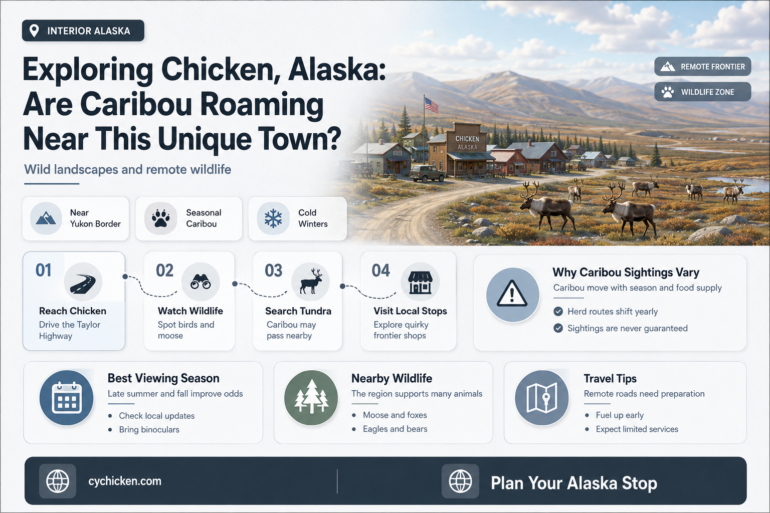 are there any caribou up by chicken