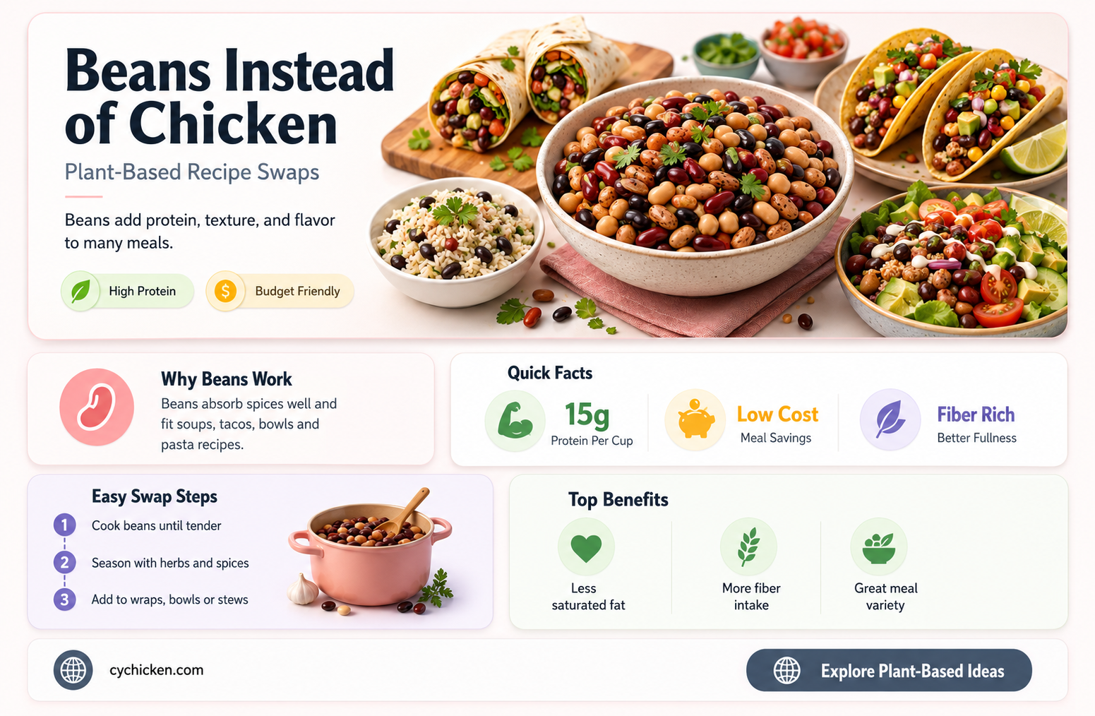 are their any beans for chicken substitute