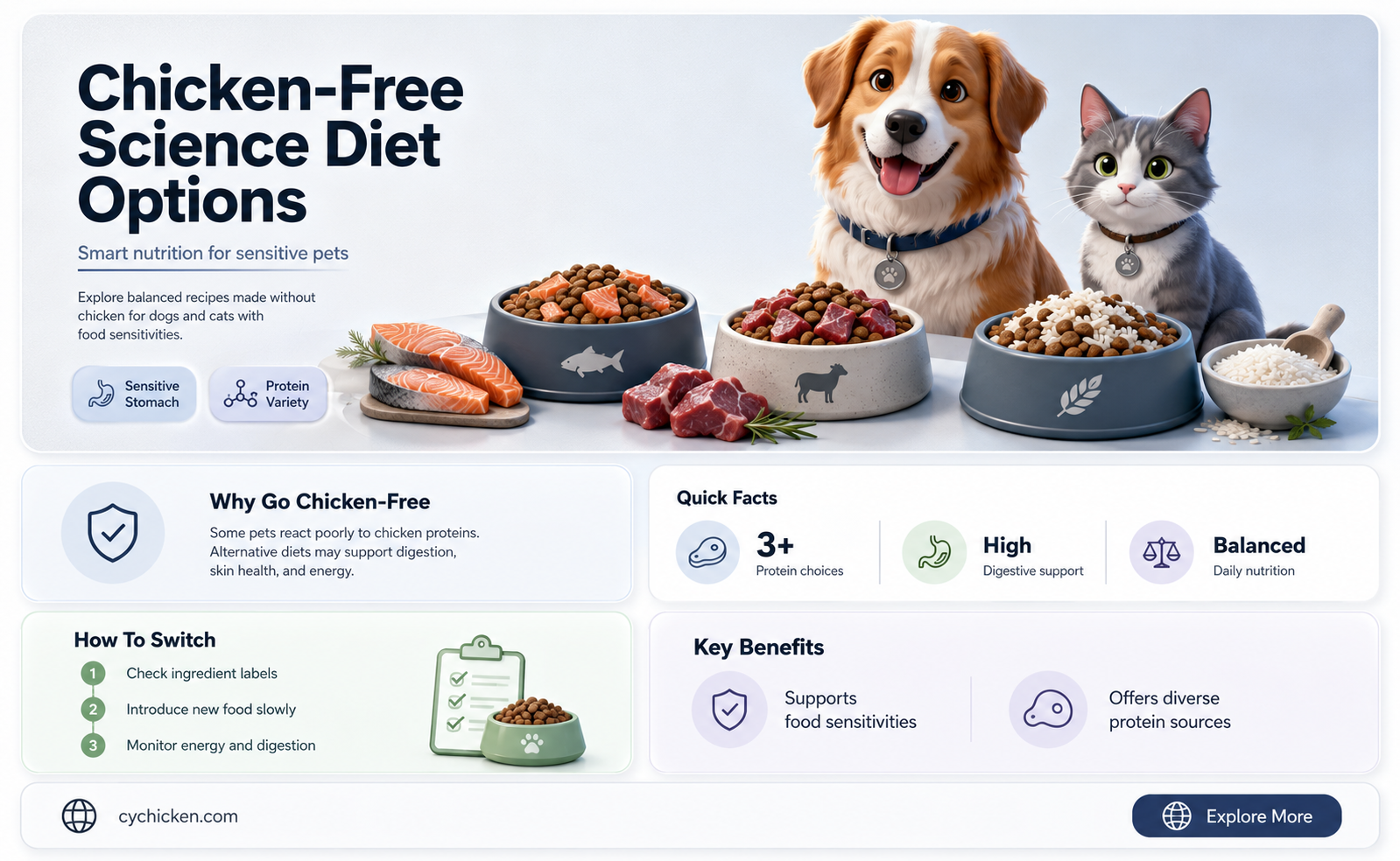 are there any science diet foods without chicken