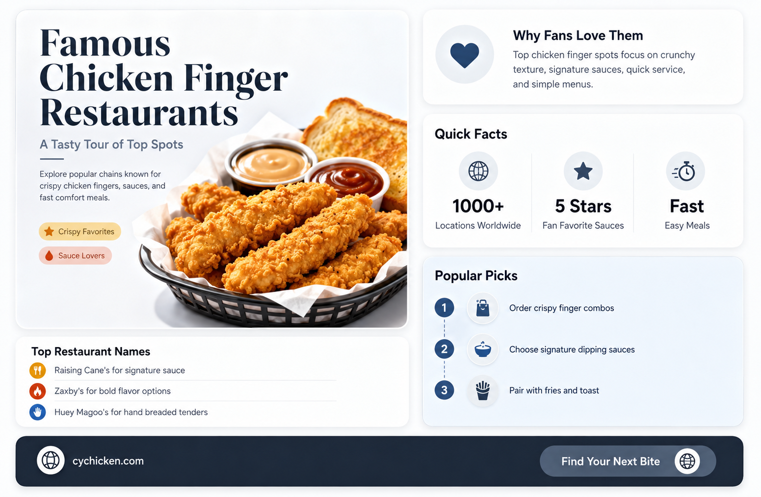 are there any famous chicken finger restaurants