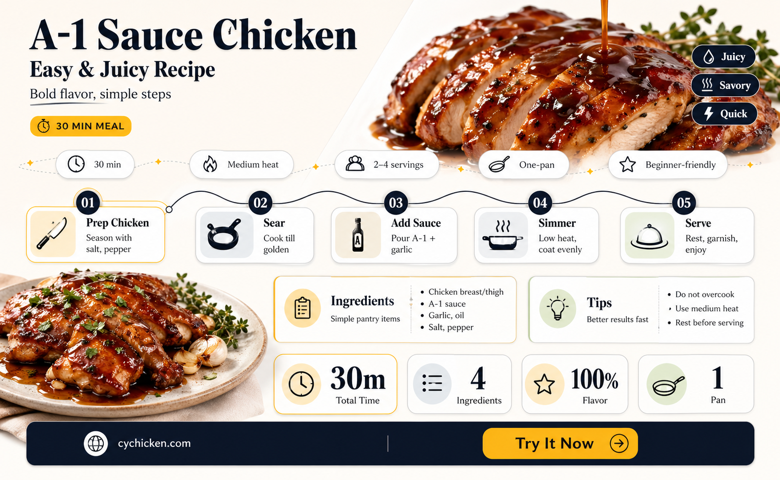 a-1 sauce chicken recipe
